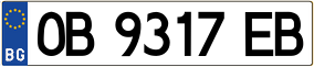 Trailer License Plate